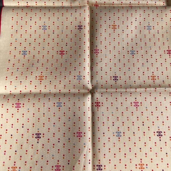 Celine Cotton Scarf – NWT – Cat & Chair Motif - Picture 6 of 9